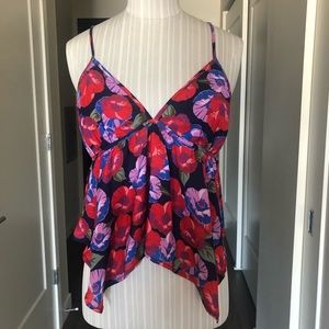 CAD spaghetti strap floral top - NEVER WORN